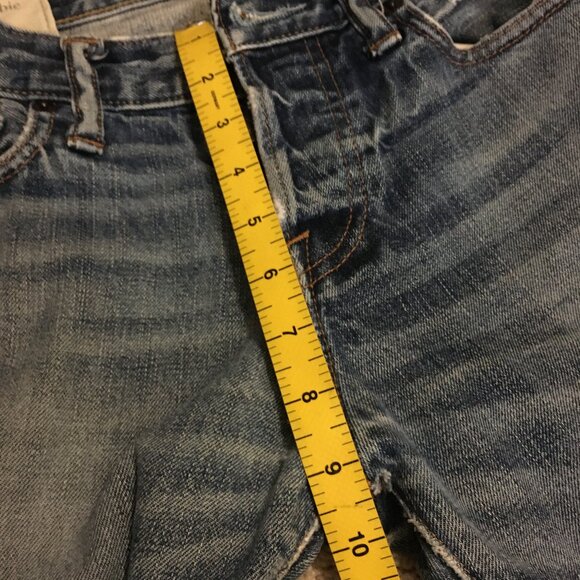 Abercrombie & Fitch Slim & Straight Blue Distressed Denim Jeans - Picture 14 of 16